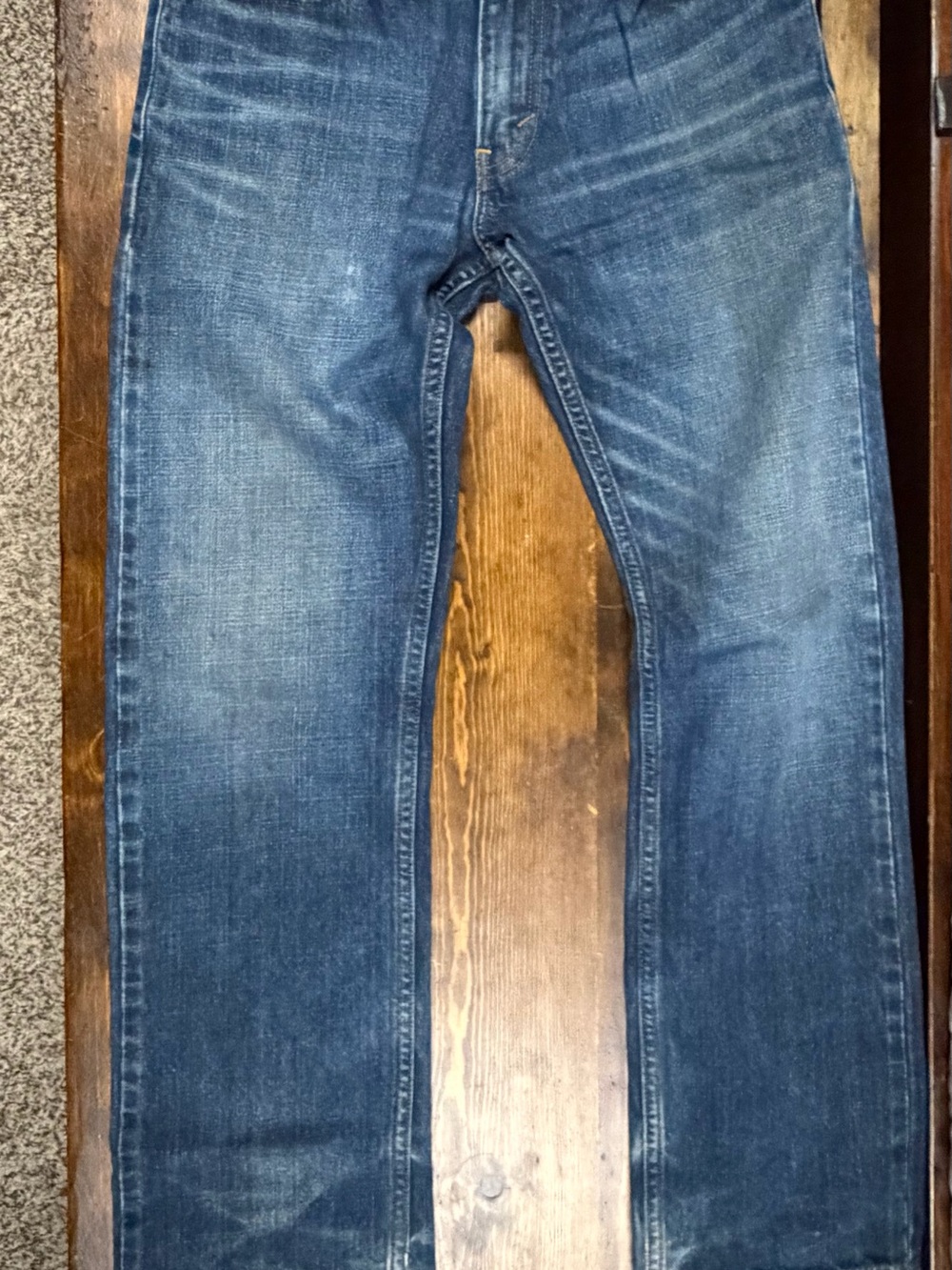 Levi's Men's Dark Blue Straight-Leg Jeans